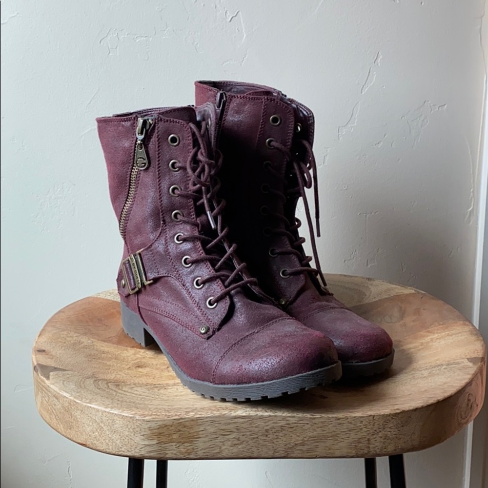 G by GUESS Army boots